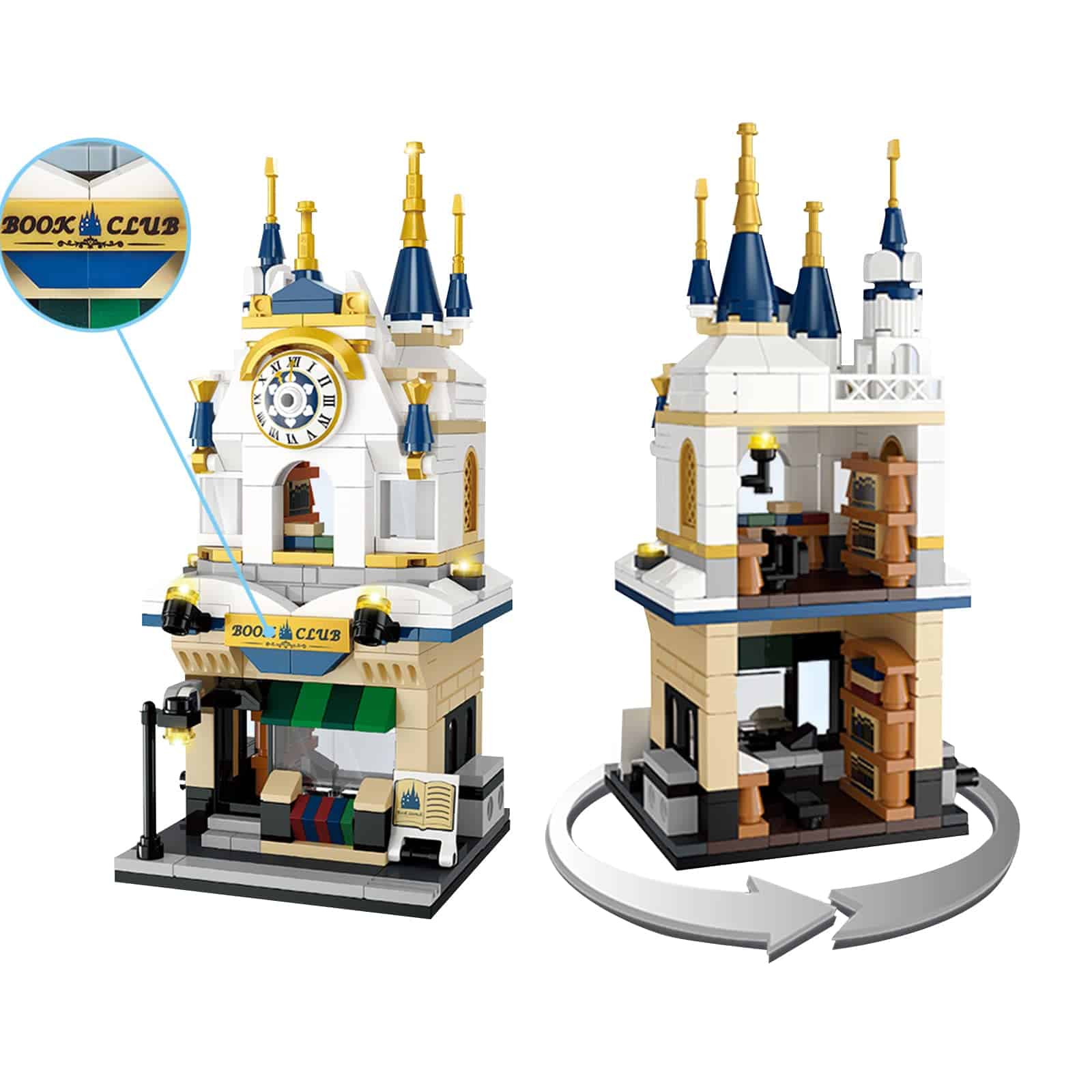 ZiChengXin Dream Street View Shop Bricks, Mini DIY Building - Imagen 3