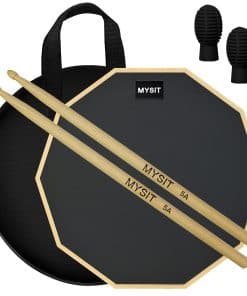 MySit Set de Pad de Práctica de Tambor de 12 -Negro