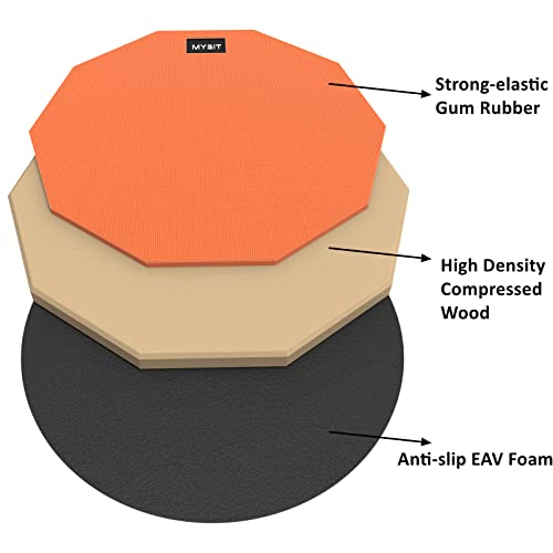 MySit 12-Inch Drum Practice Pad and Sticks Set With 2pcs - Imagen 5