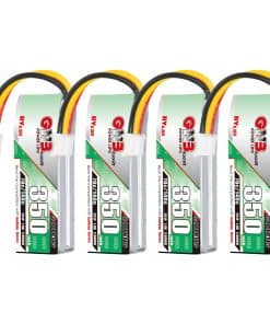 4 Baterías GNB de GAONENG 2S LiPo 350mAh HV 7.6V 70C PH2.0