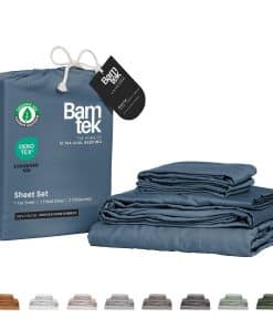 Juego de sábanas California King Bamtek 100% Viscosa de