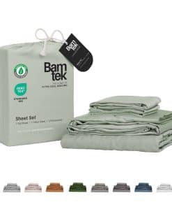 Juego de sábanas en California King de 100% viscosa de