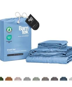 Juego de Sábanas King Size de Bamtek - Sábanas de Lujo
