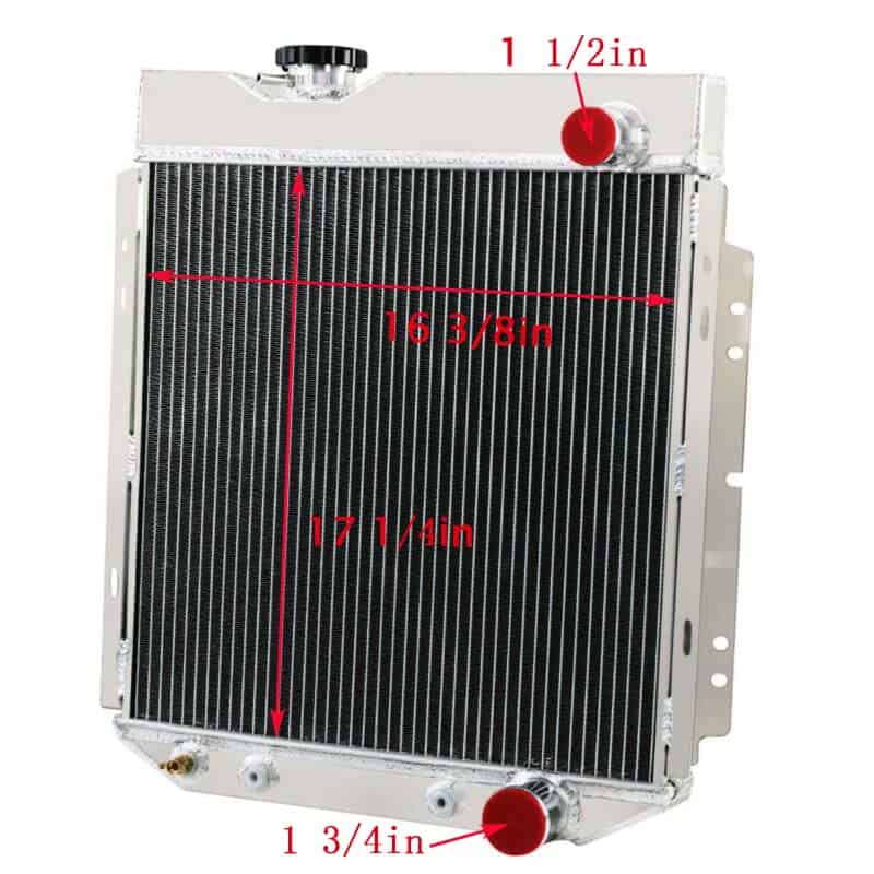 Radiador de 3 Núcleos EGINCOOLER para ford 1964-1966 - Imagen 4