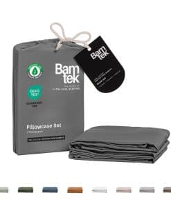 Funda de Almohada King Size de Bambú Juego de 2 Fundas de