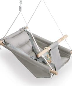 Columpio para Bebé Interior y Exterior, Hamaca -Gris