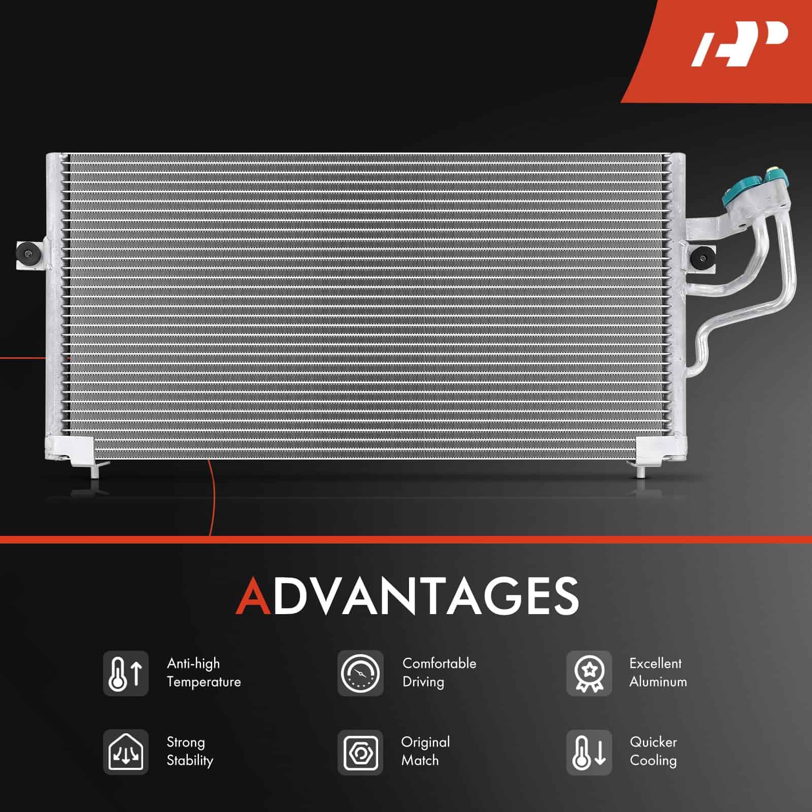 Condensador de Aire A-premium Reemplaza # 4837 - Compatible - Imagen 6