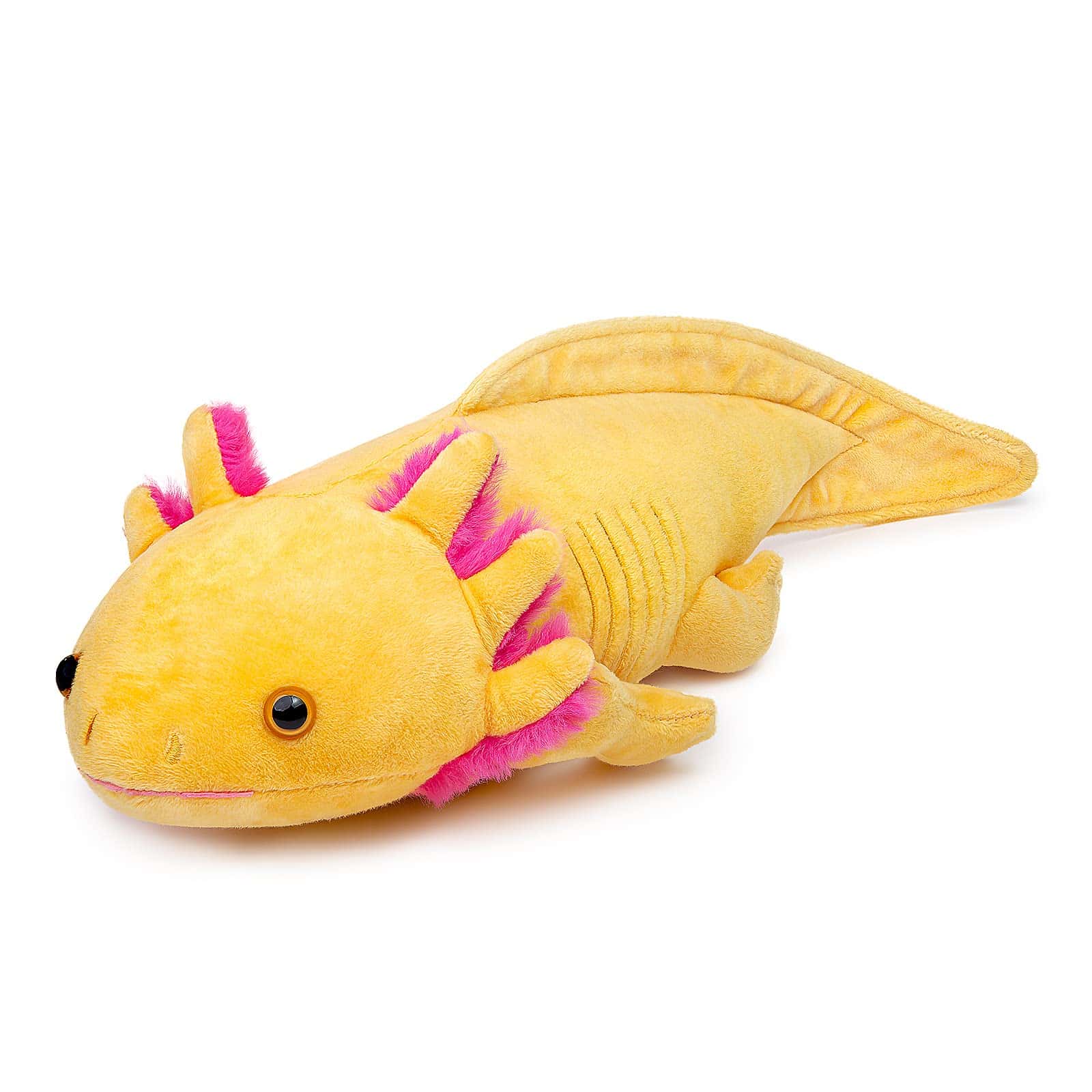 Peluche Gigante de Axolote FRANKIEZHOU-Amarillo, 31.5"