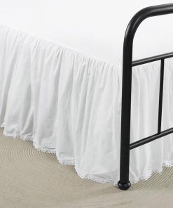 Faldón de Cama Blanco Vlocemon Tamaño Twin 18" con