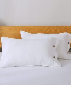 Funda de Almohada de Lino 100% Orgánico Símbolo de la