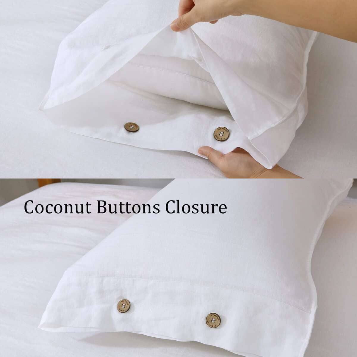 Funda de Almohada de Lino 100% Orgánico Símbolo de la - Imagen 4