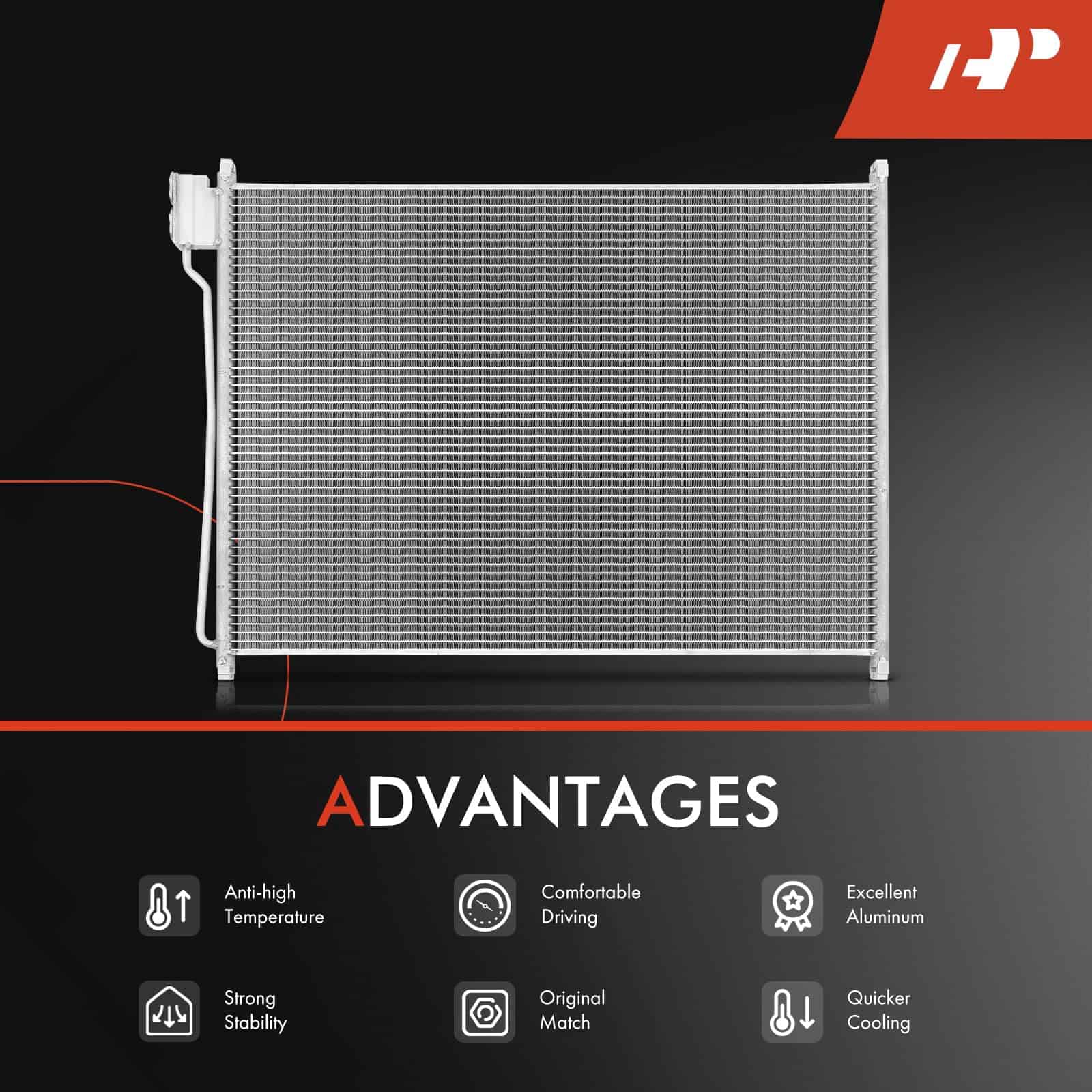 Condensador de Aire Acondicionado A-Premium Compatible con - Imagen 6