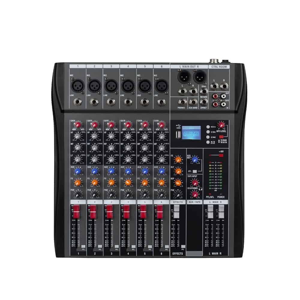 Mixer Profesional Weymic CK-60 (6 Canales) para Grabación
