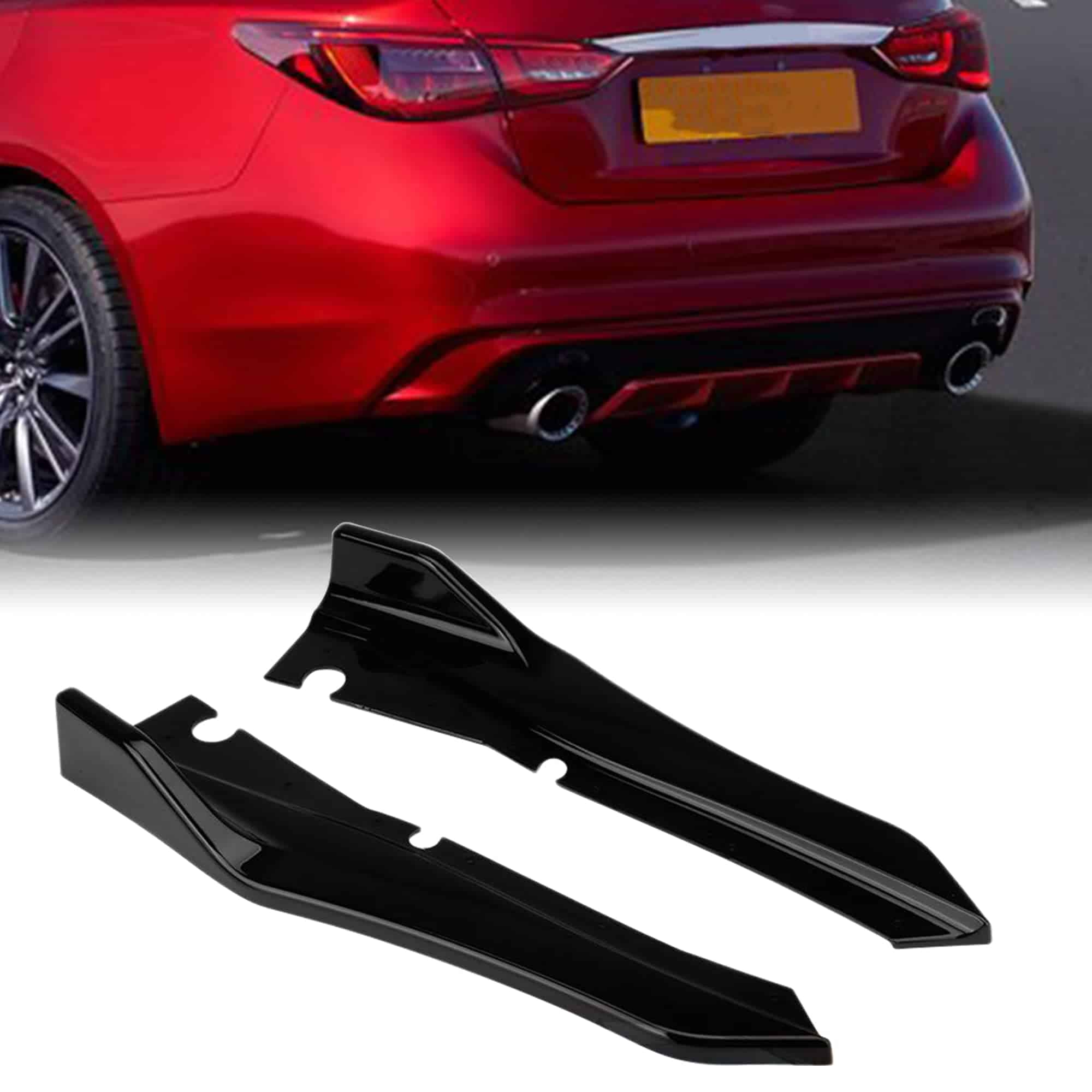 Divisor de labio trasero Rolling Gears Q50 Compatible con