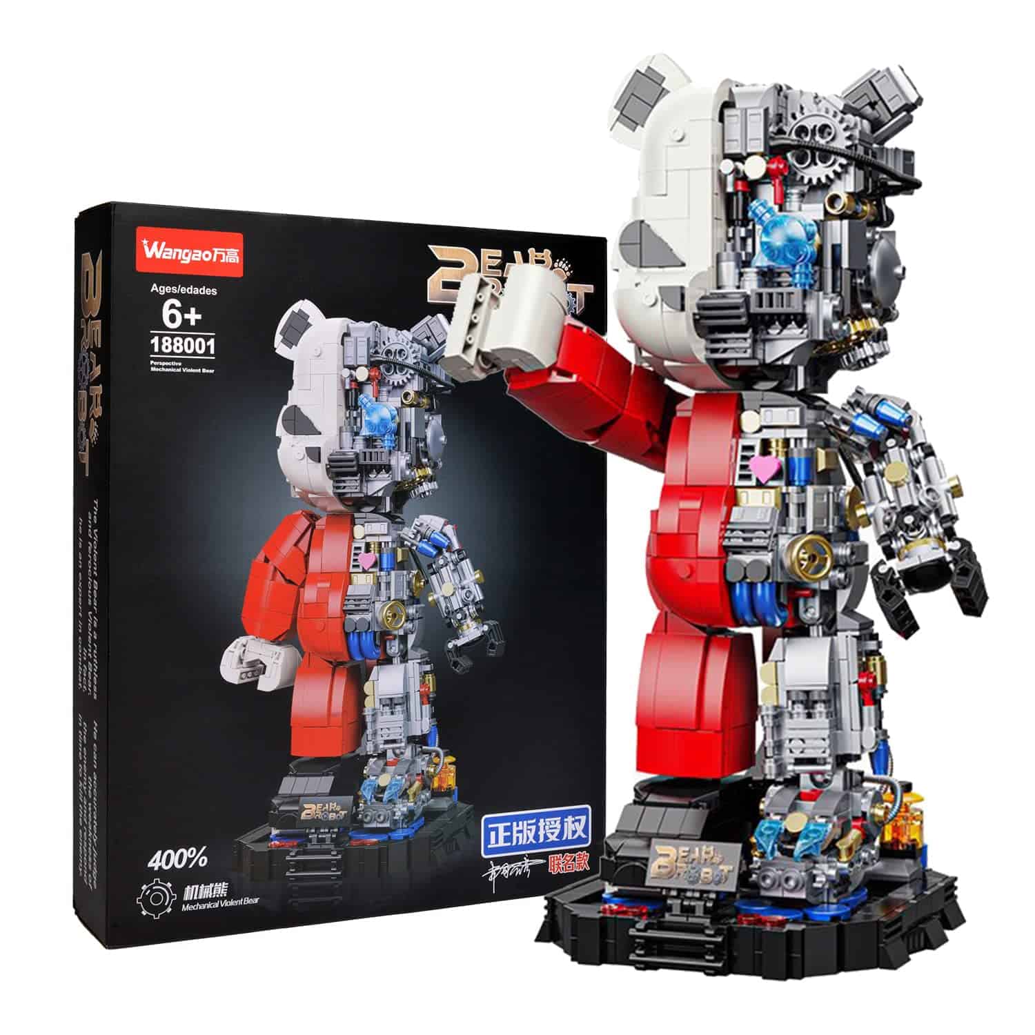 Kit de Bloques de Construcción Mecha Bear de Mrkuriosity,