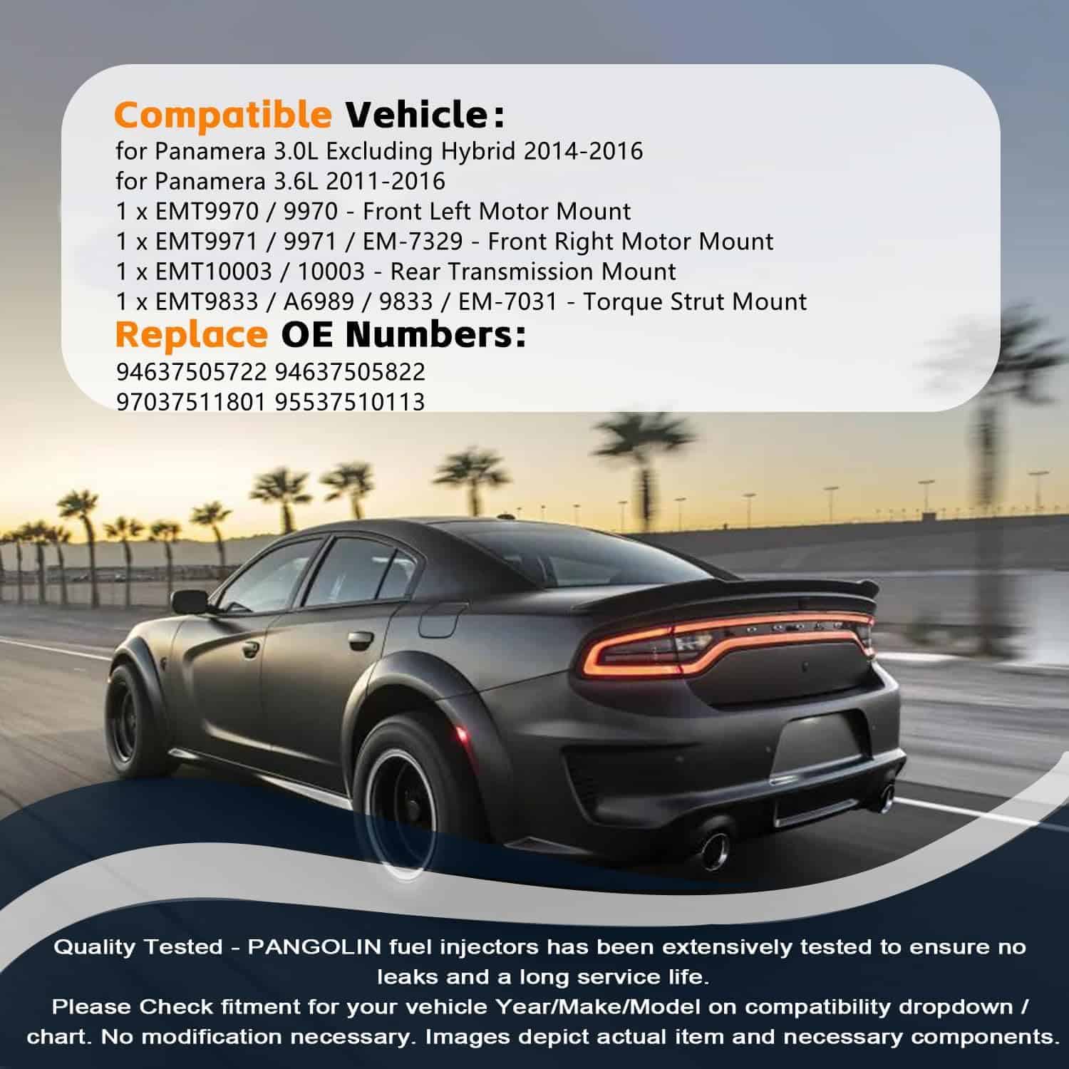 Soportes de Motor delanteros izquierdo y derecho y trasero - Imagen 3