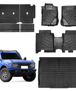 Yonugli Tapetes de Goma Todo Clima Compatibles para Ford