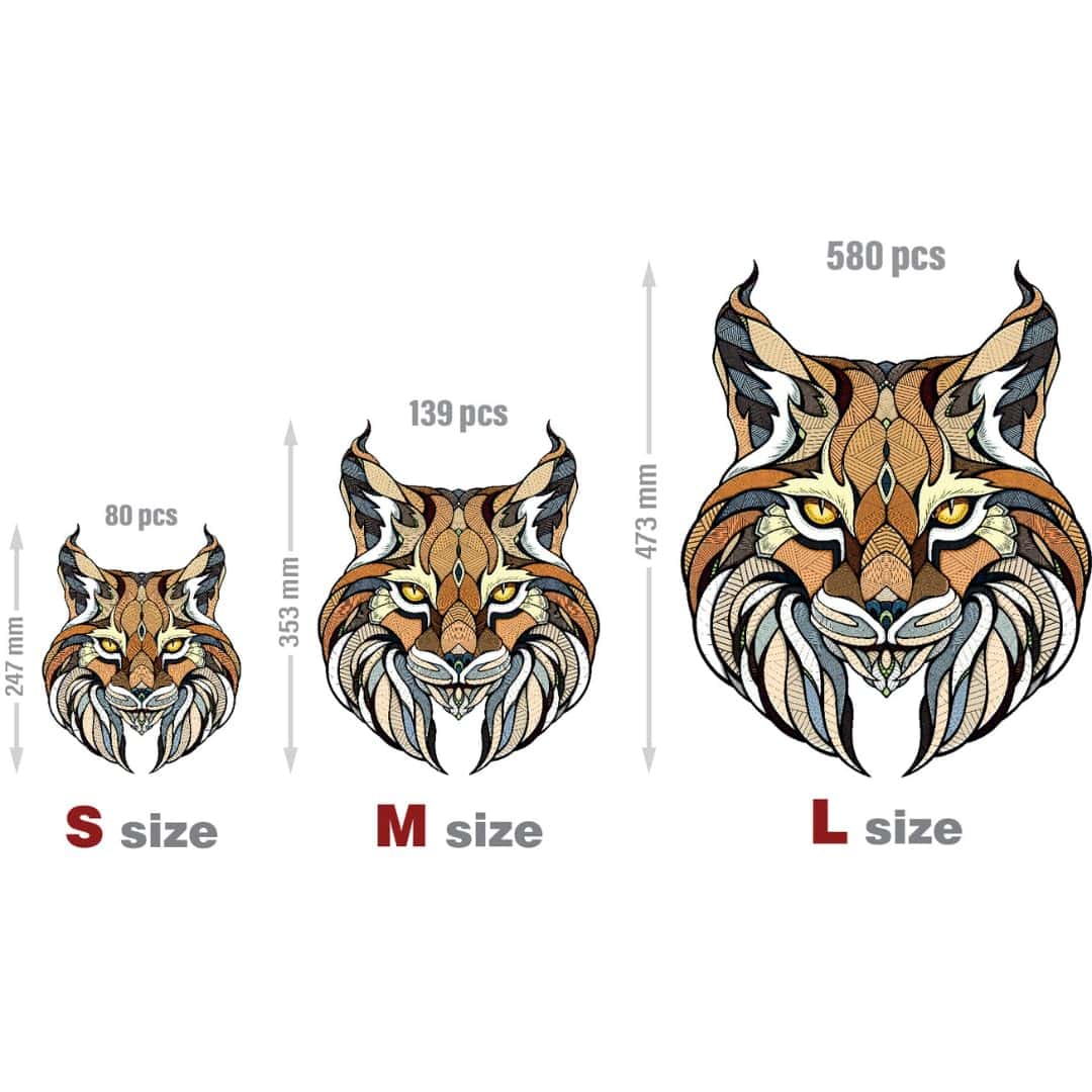 Rompecabezas de Madera Lynx de EWA Home Decor - 139 Piezas - Imagen 6