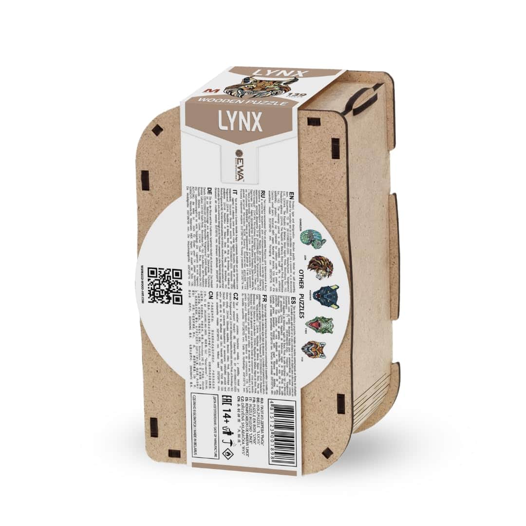 Rompecabezas de Madera Lynx de EWA Home Decor - 139 Piezas - Imagen 4