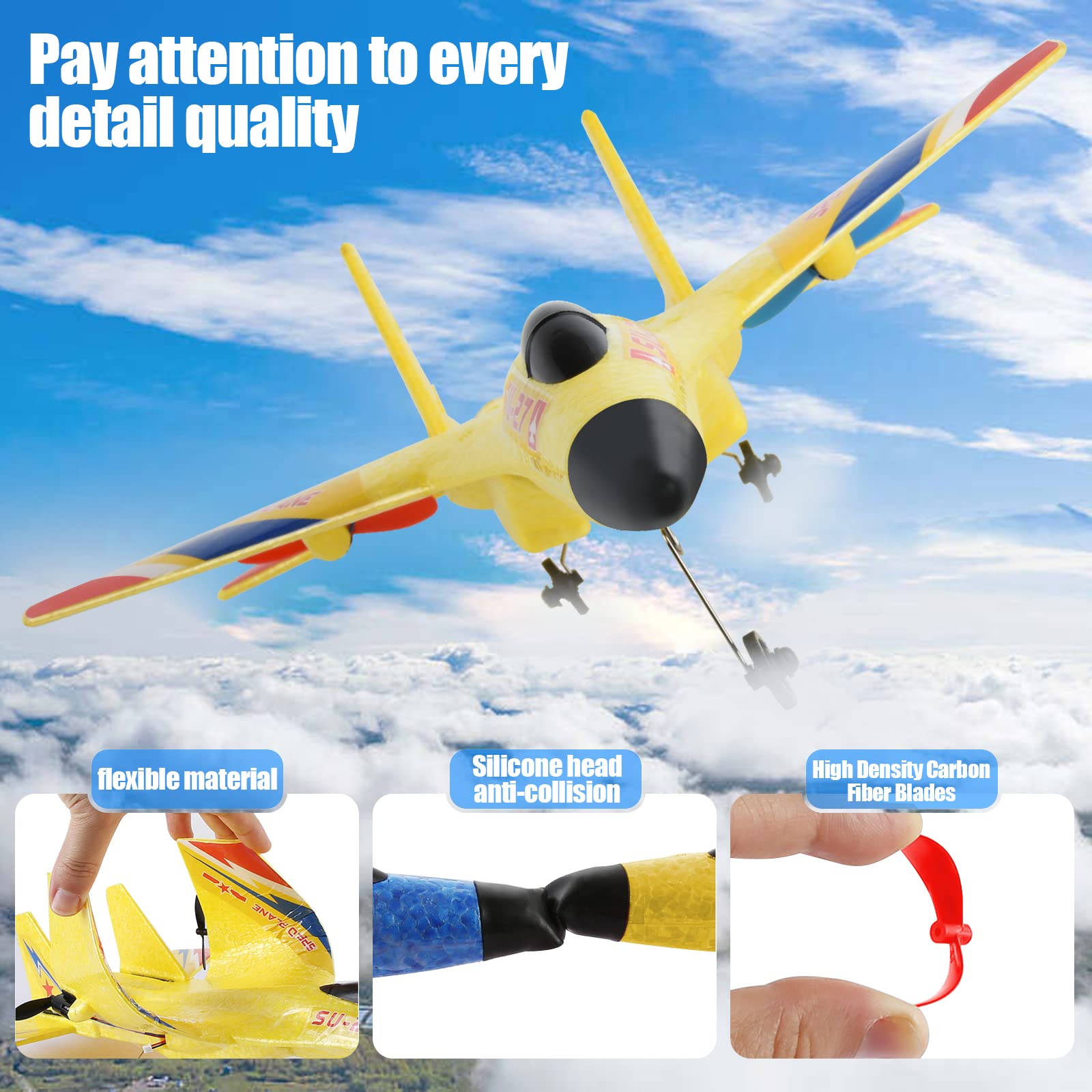 Avión de Control Remoto OUSEXI para Niños y Niñas, Avión RC - Imagen 7