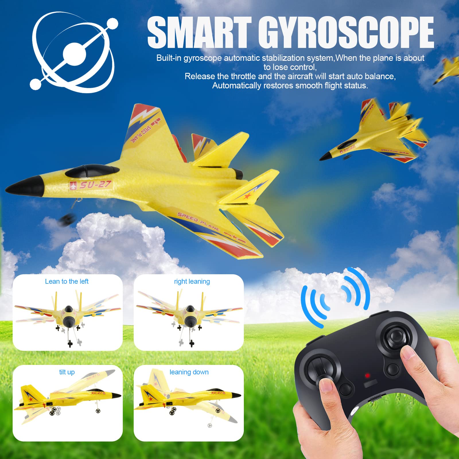 Avión de Control Remoto OUSEXI para Niños y Niñas, Avión RC - Imagen 6