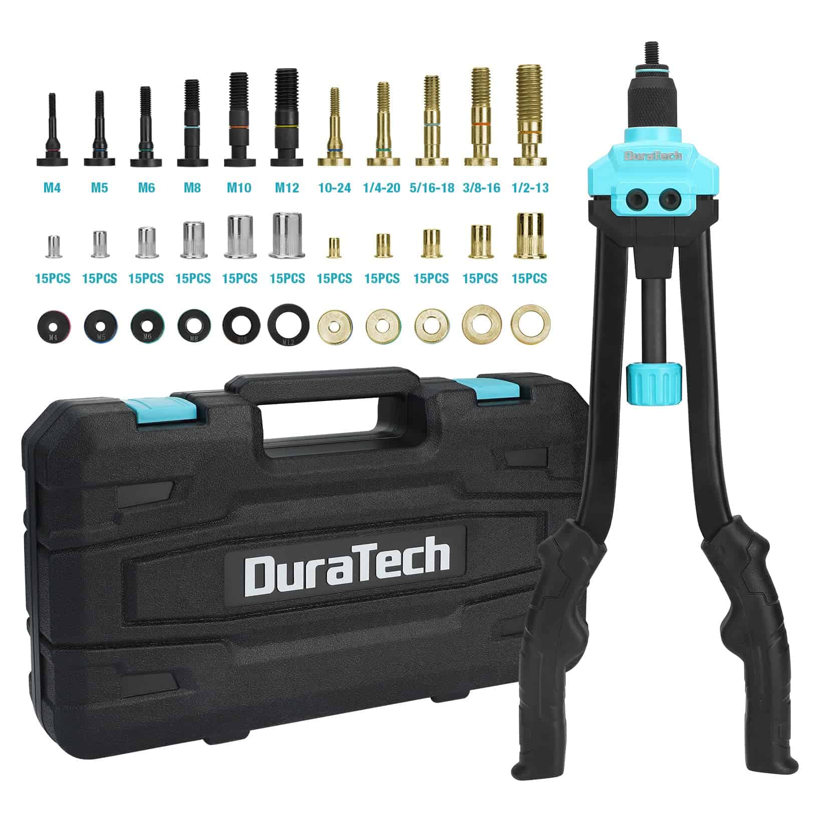 Herramienta de Remache de Tuercas DURATECH 16", Kit de