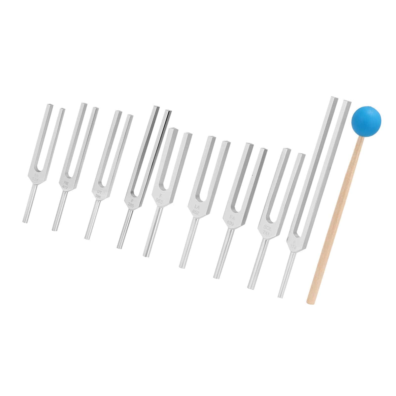 Set de 9 diapasones de aleación de aluminio 174/285/ - Imagen 8