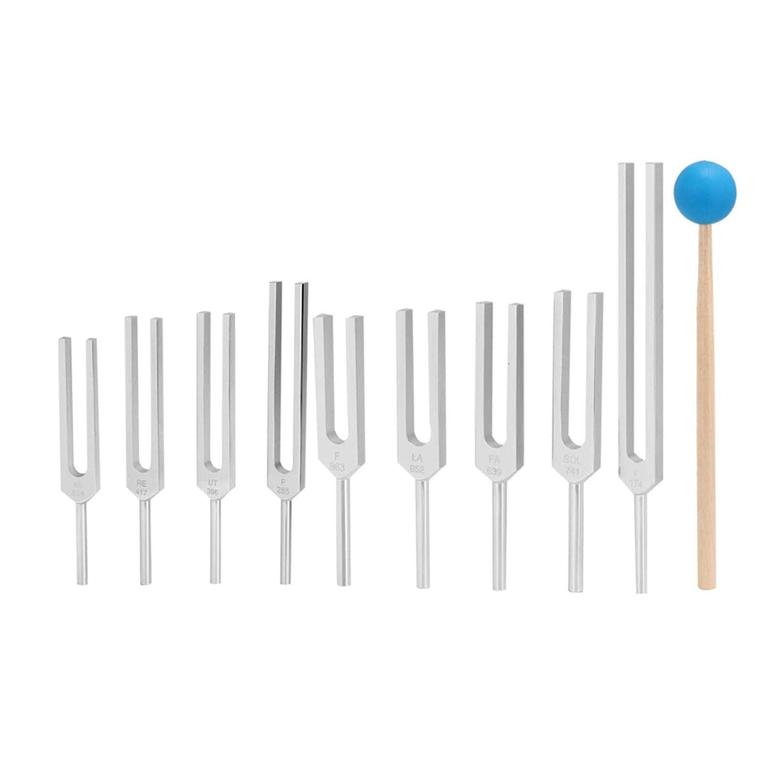 Set de 9 diapasones de aleación de aluminio 174/285/ - Imagen 9