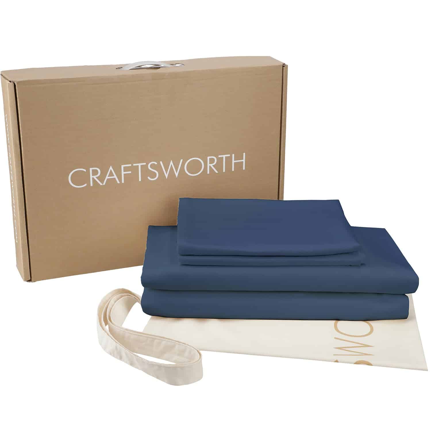 Juego de Sábanas CRAFTSWORTH 100% Algodón Egipcio