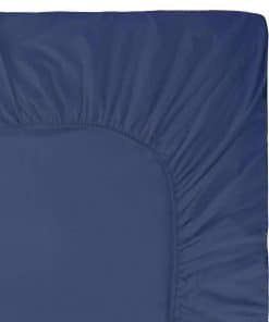 Craftsworth Sábana Ajustable 100% Algodón -Azul Denim