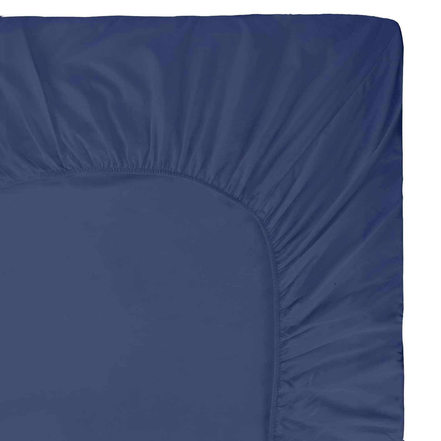 Sábana Ajustable Craftsworth 100% Algodón -Azul Denim