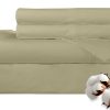 Juego de sábanas 100% algodón peinado de 300 -Verde Salvia