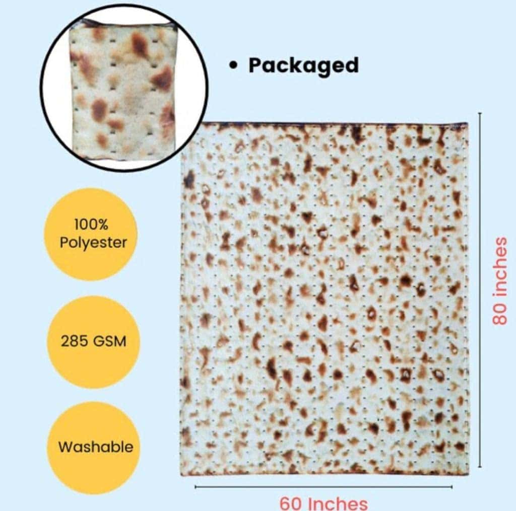 Manta de lanzamiento KosherCrazy, Manta judía novedosa y - Imagen 5