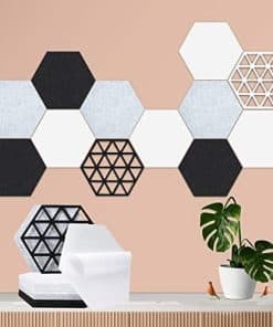 12 Paquete Paneles Acústicos Autoadhesivos, Paneles de