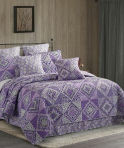 Juego de Cama Colcha Virah Bella de 3 Piezas Tamaño King -