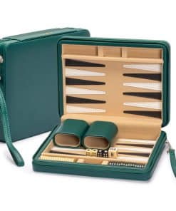 Yellow Mountain Imports Juego de Backgammon de Viaje Tamaño