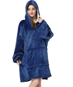 Manta con Capucha de Tamaño Grande, Sudadera de Manta
