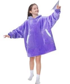 Manta con Capucha de Forro Polar Kipswiza para Niños en
