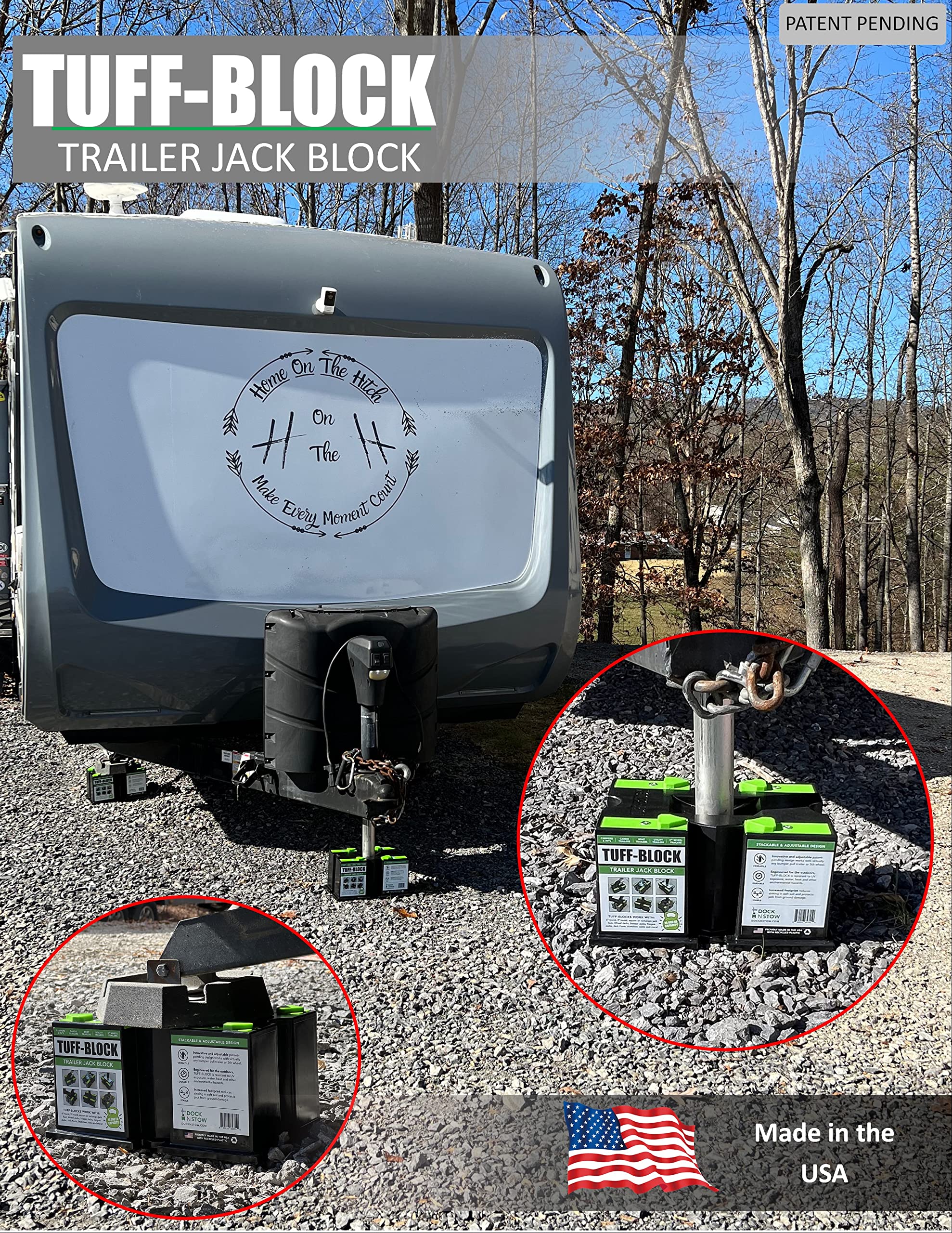 Bloques de Gato para Remolque TUFF-BLOCK de -Negro - Imagen 5