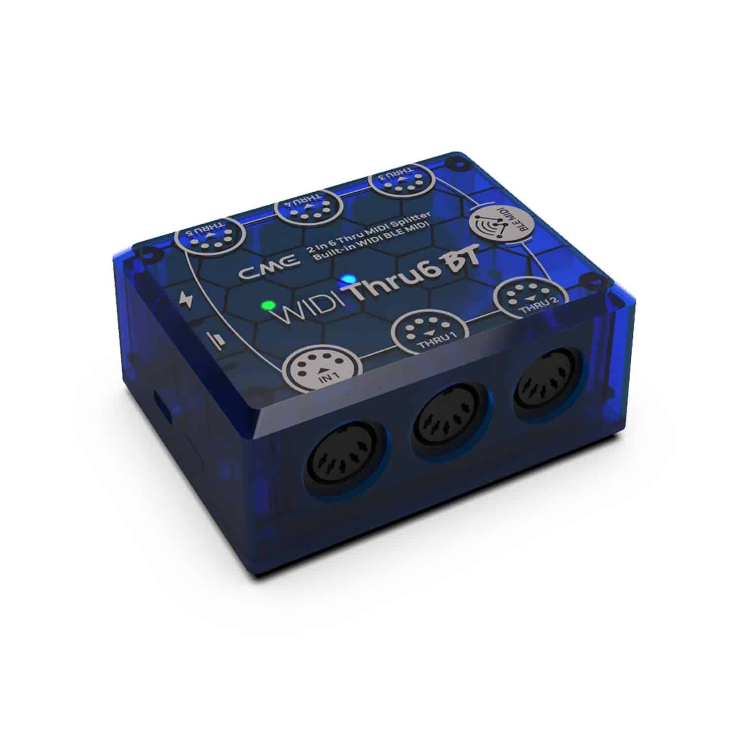 CME WIDI Thru6 BT - 2-en-6-out MIDI Thru/Split con 5-pin