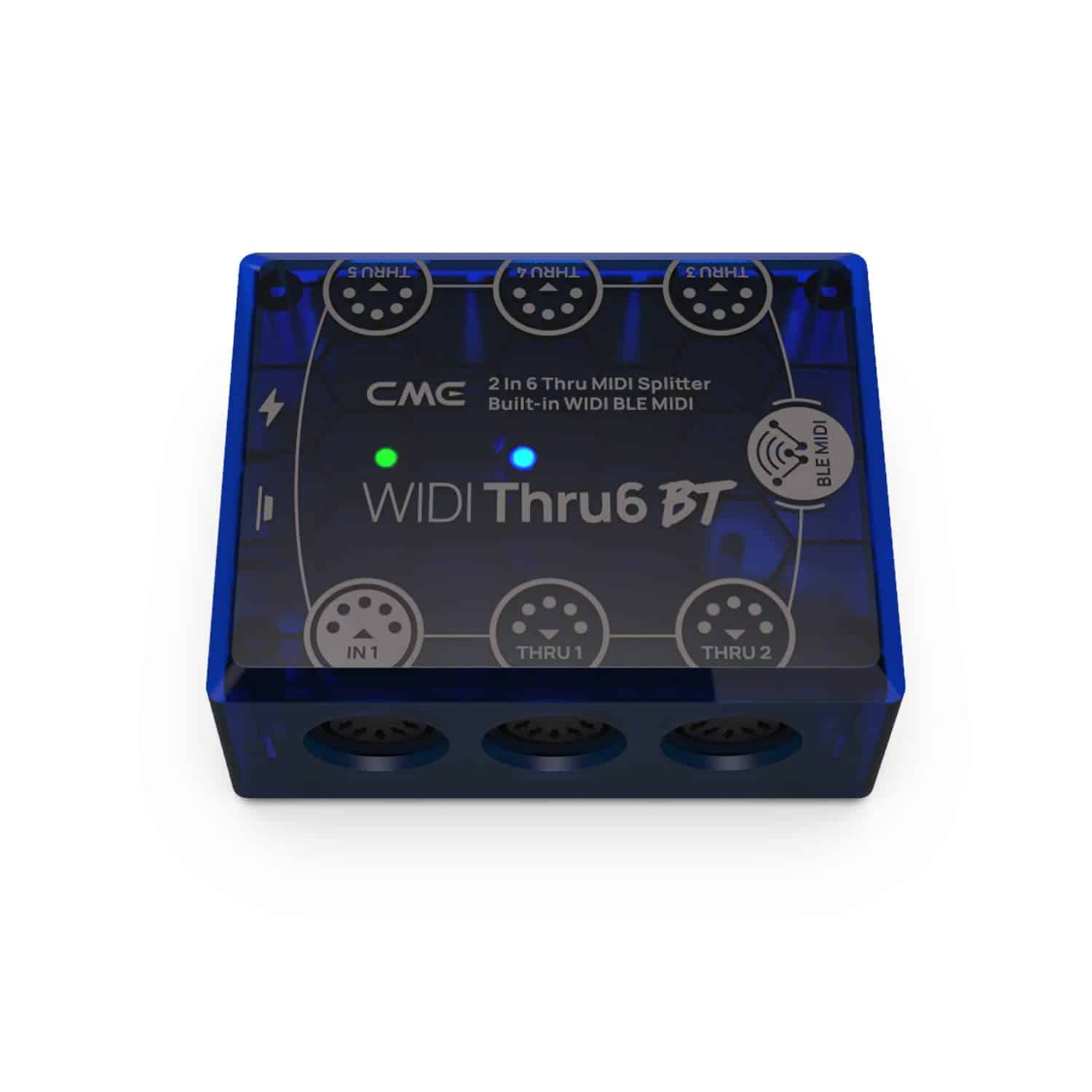 CME WIDI Thru6 BT - 2-en-6-out MIDI Thru/Split con 5-pin - Imagen 3