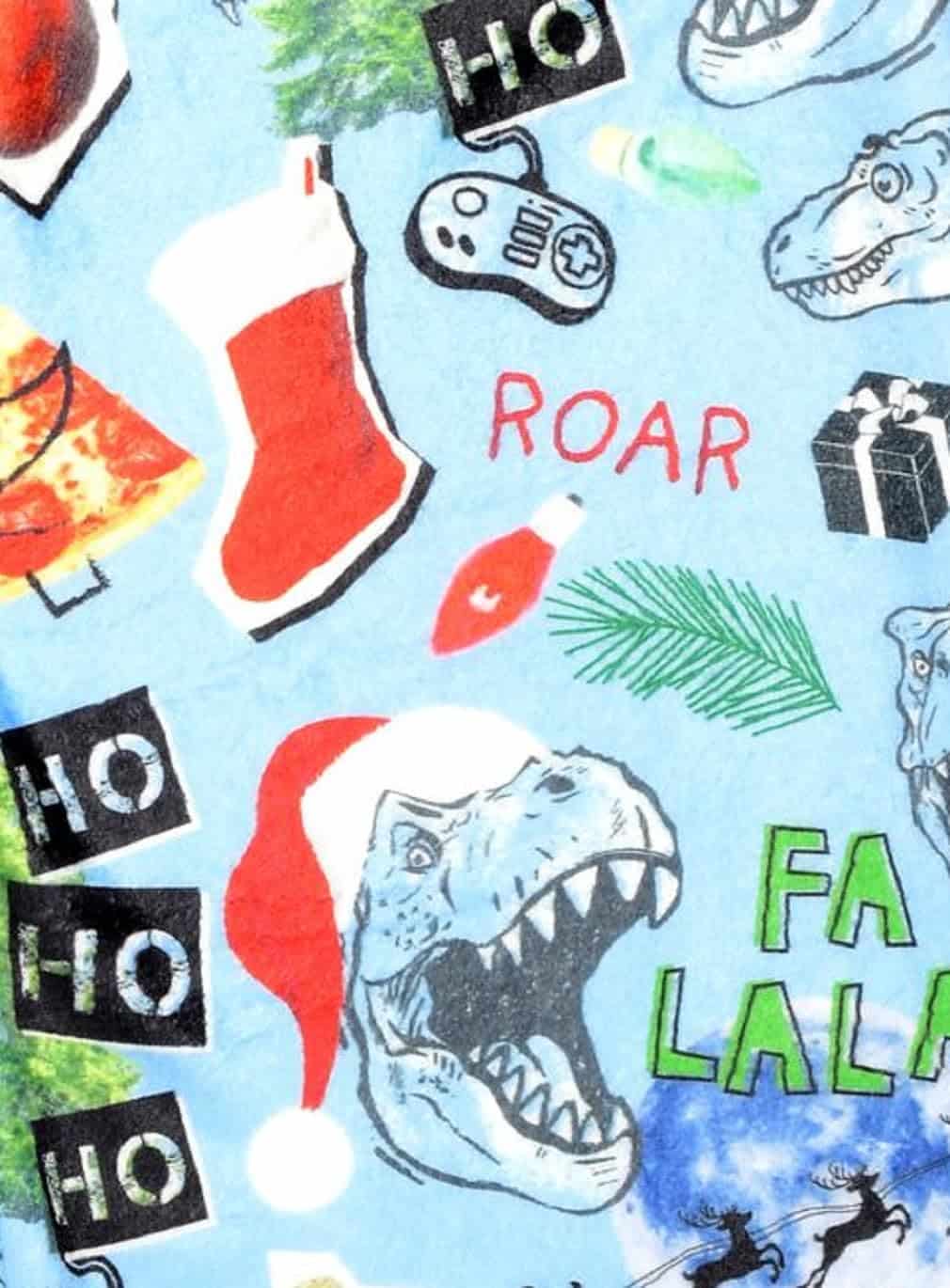 Manta de franela estampada Premium Merry Rex-Mas de 56" x - Imagen 3