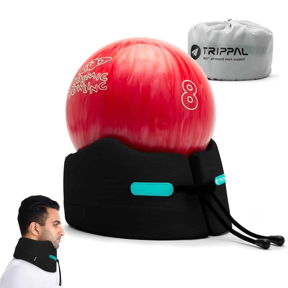 Almohada de Cuello para Viajes BAKLUCK con Soporte para