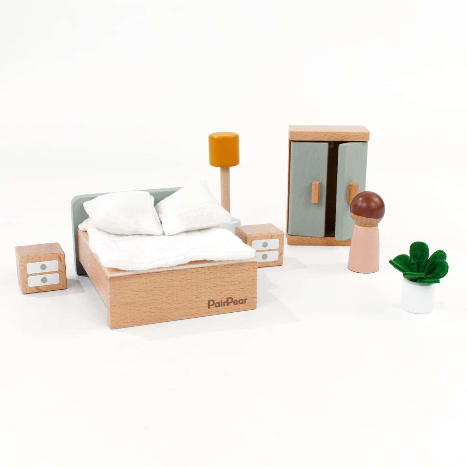 Muebles de Casa de Muñecas de Madera PairPear, Set de 35 - Imagen 6