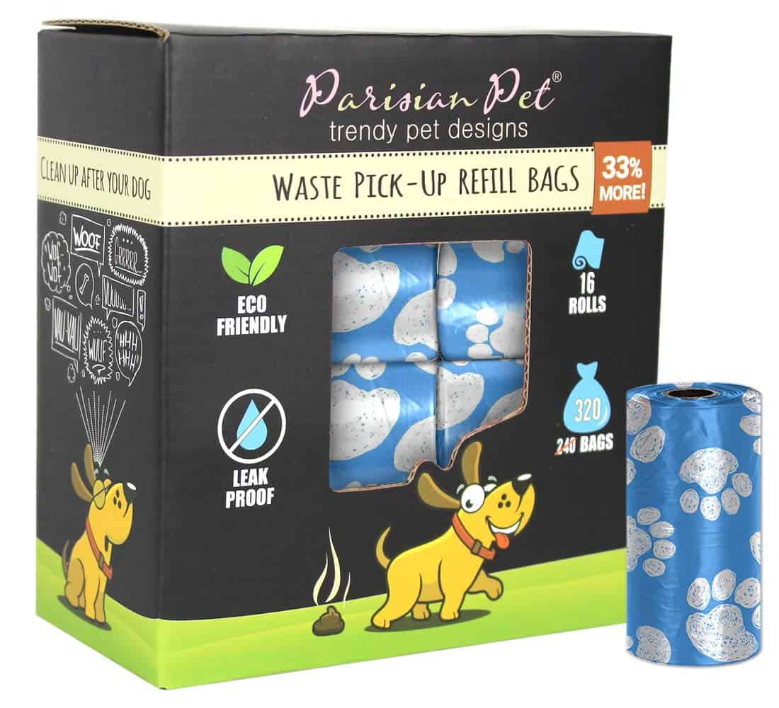 Rollos de Bolsas de Caca de Perro Ecológicas Parisian Pet -