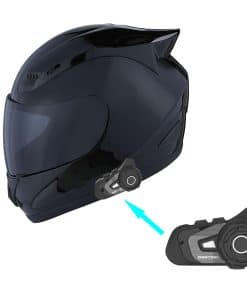 Casco Integral de Motocicleta 1Storm + -Negro Brillante con