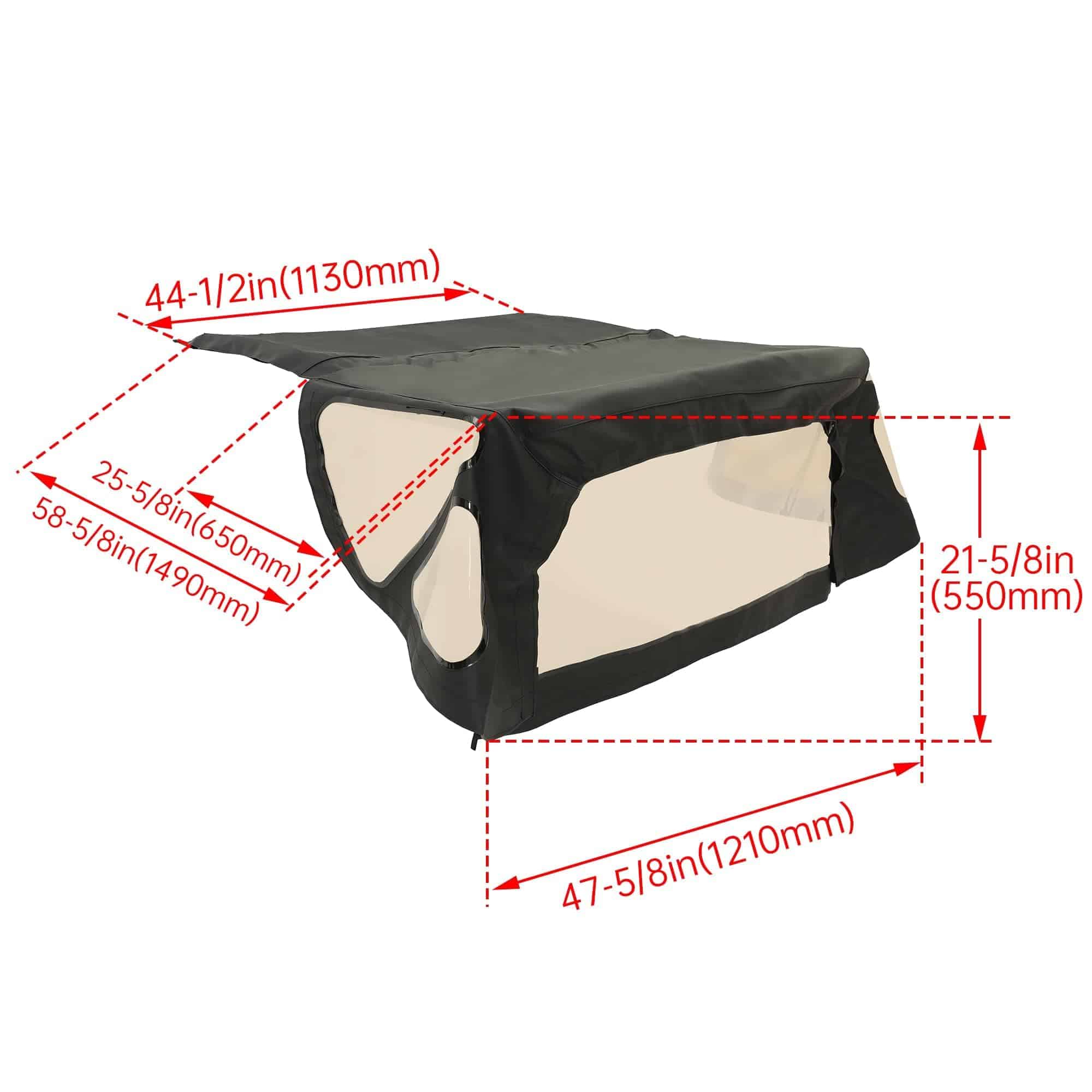 HECASA Soft Top de Repuesto Compatible con 1988-1994 Suzuki - Imagen 4