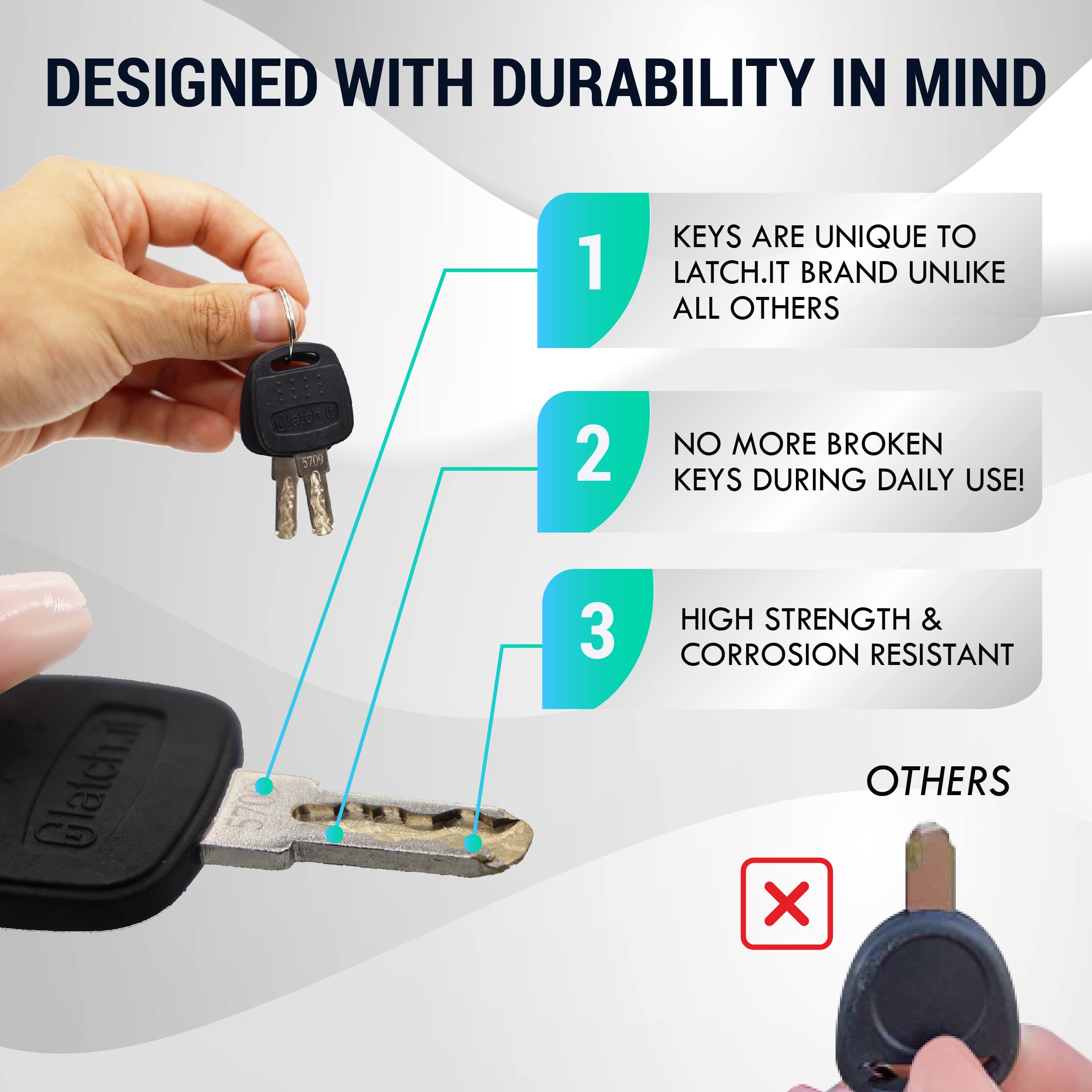 Cerradura de puerta sin llave LATCH.IT Class C RV | - Imagen 7