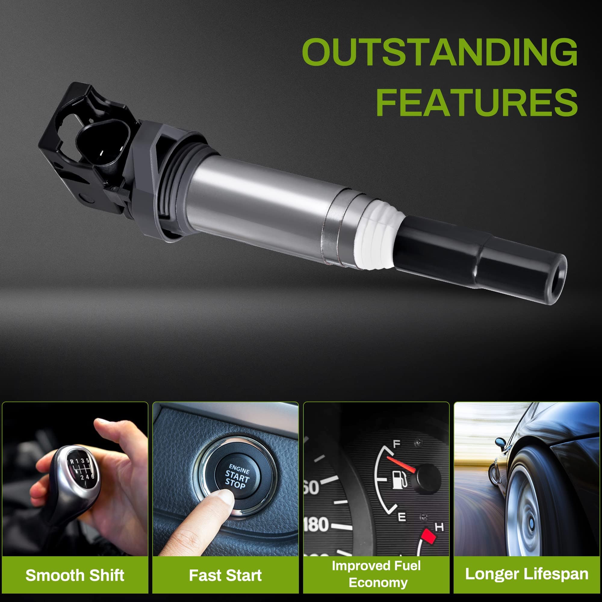 Conjunto de 6 Bobinas de Encendido COMPATIBLE con BMW 328i - Imagen 6