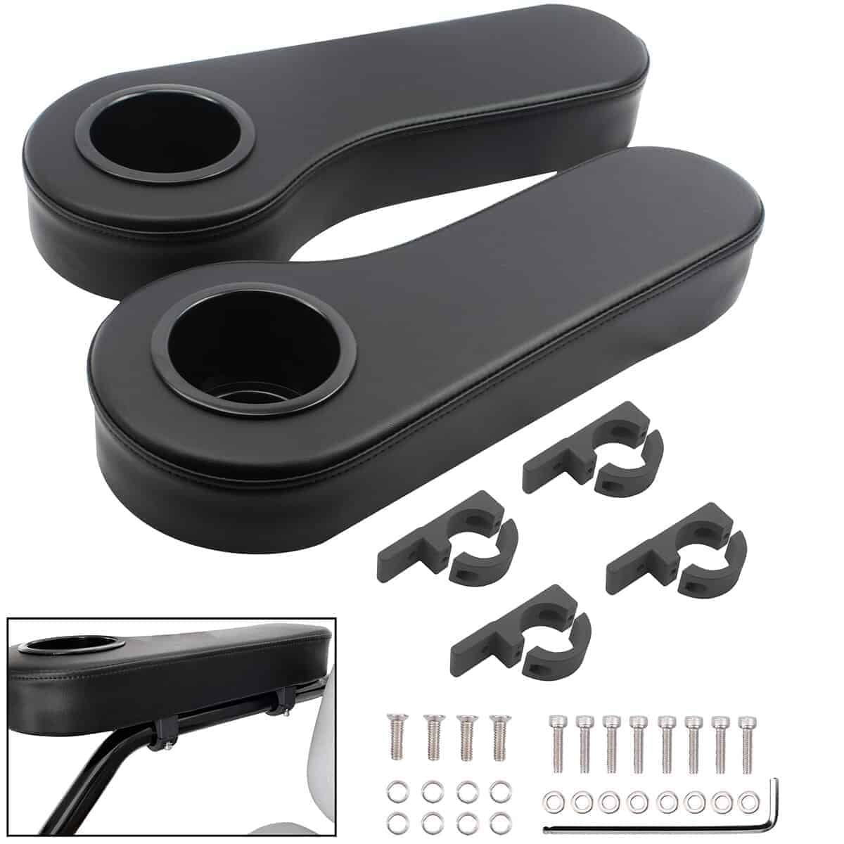 NOKINS Reposabrazos para Carrito de Golf con Portavasos,